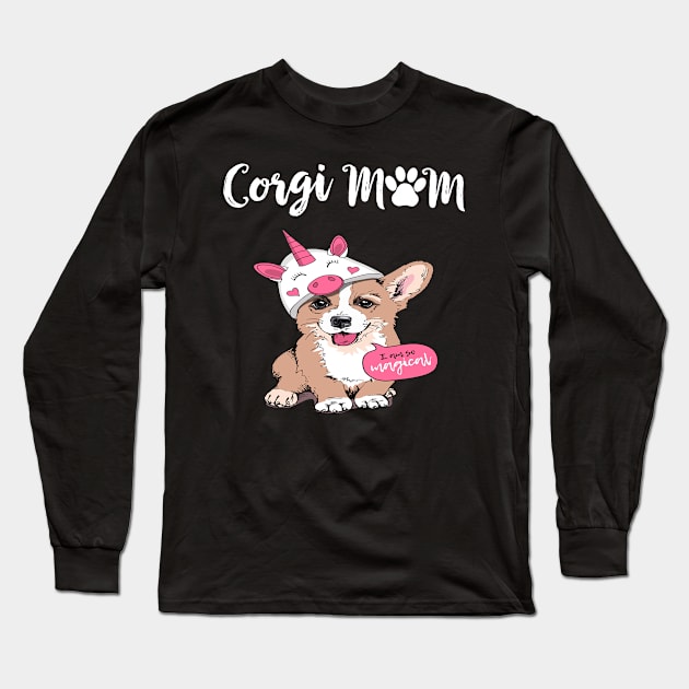 Corgi Mom (259) Long Sleeve T-Shirt by Drakes